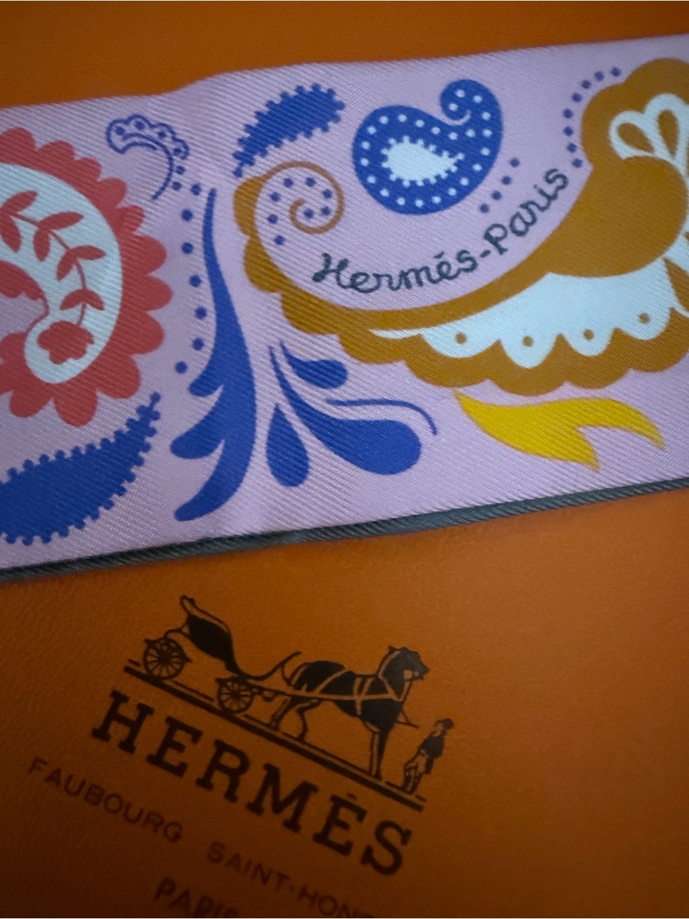Hermès Les Leopards Rare Graphite  &‎ Rose Twilly